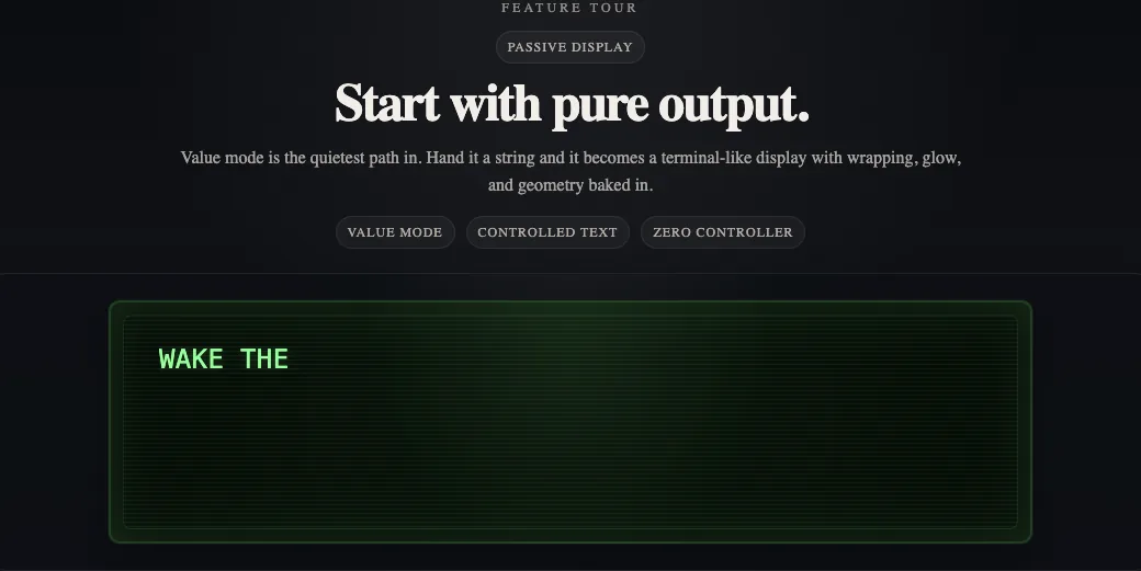 React Retro Screen screenshot
